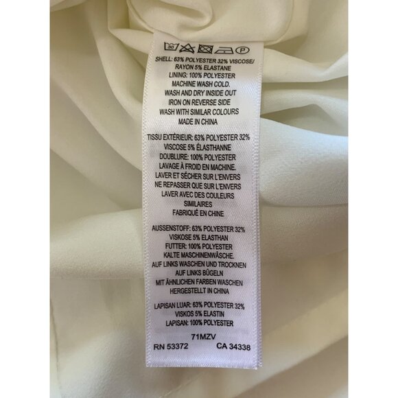 French Connection Whisper Xover Halter Neck Dress Style 71MZV Summer White Size - Picture 4 of 9